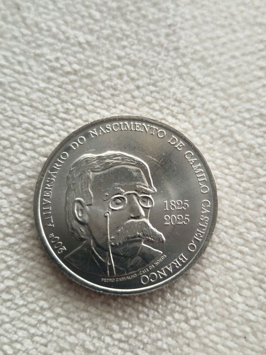 5€ Commemorative Coin Celebrating the Birth Anniversary of Camilo Castelo Branco