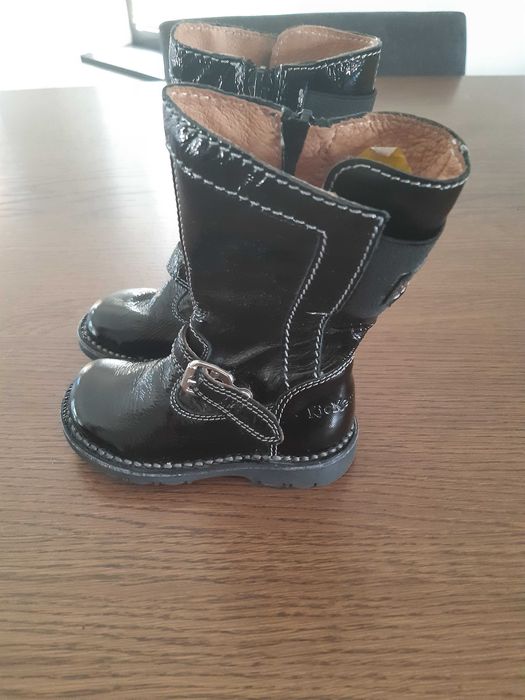 NOWE Kozaczki skórzane KicKers rozm.22 13,5
