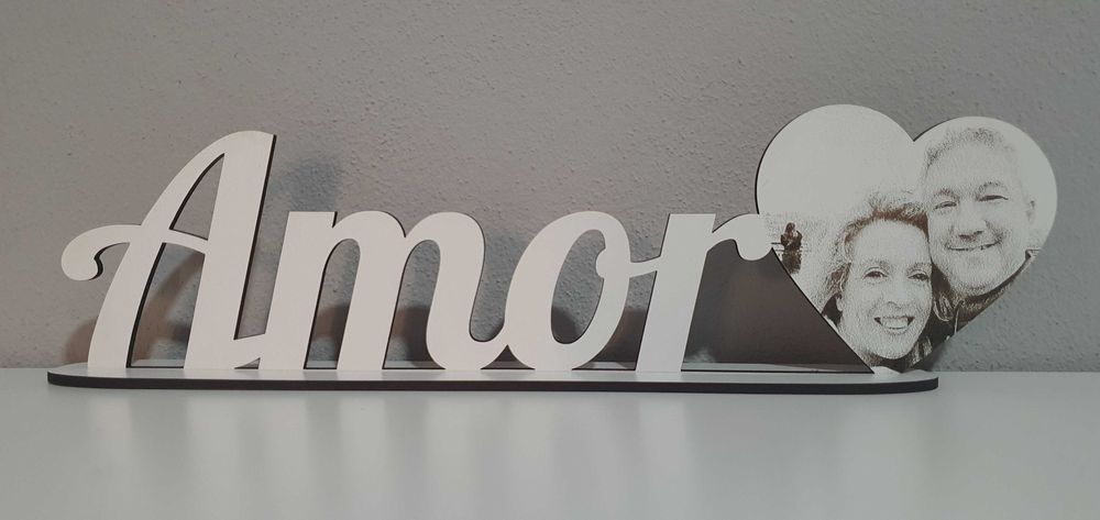 Dia dos Namorados ( Placa com nomes e fotogravação)