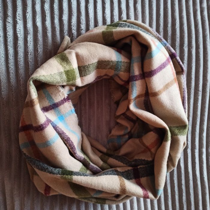 Stradivarius duży szal damski 190cm/75cm