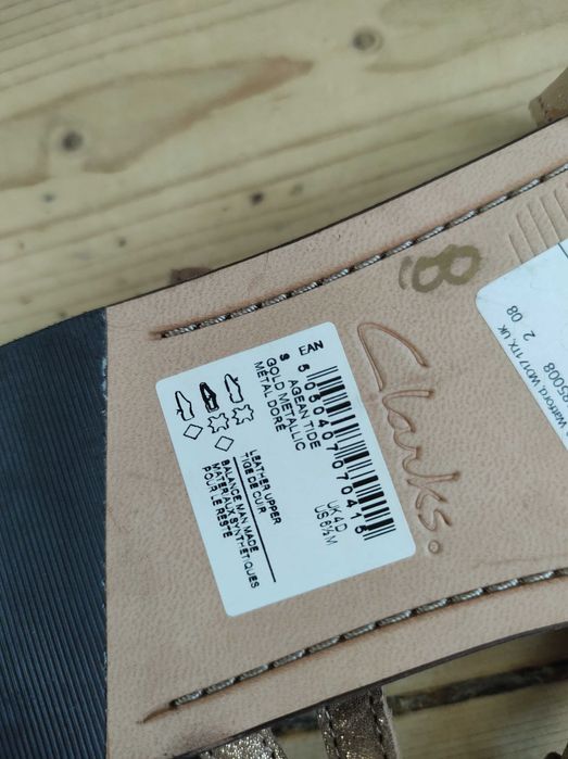 Clarks 36/37 nowe bez metki sandałki rzymianki skóra
