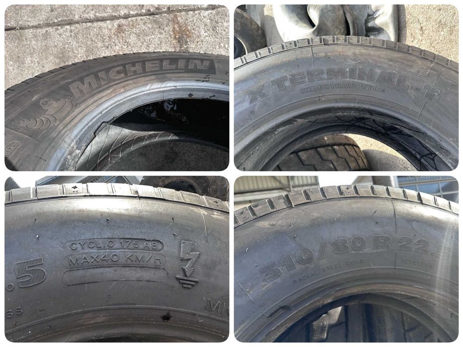 4X Opony Ciężarowe 310/80R22.5 315/80R22.5 Michelin X TERMINAL-T (90%)