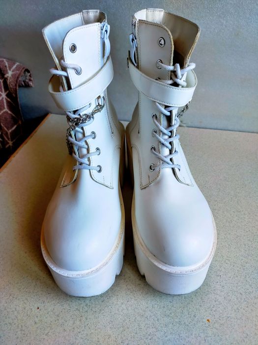 Buty Workery botki kozaki na platformie 39