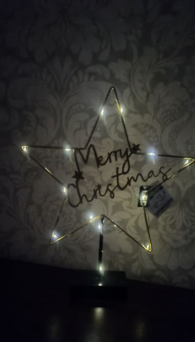 Святковий Декор Merry Christmas з LED підсвіткою