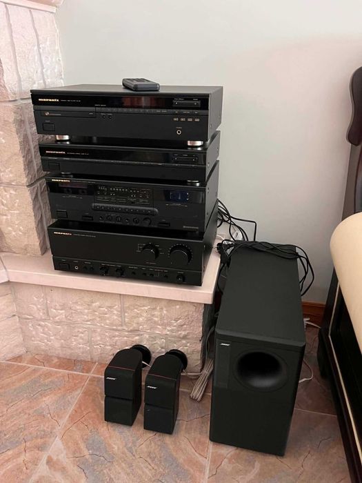 Sistema de Som Vintage Marantz Anos 90 + Colunas e Subwoofer Bose (Vendo conjunto ou peça a peça)