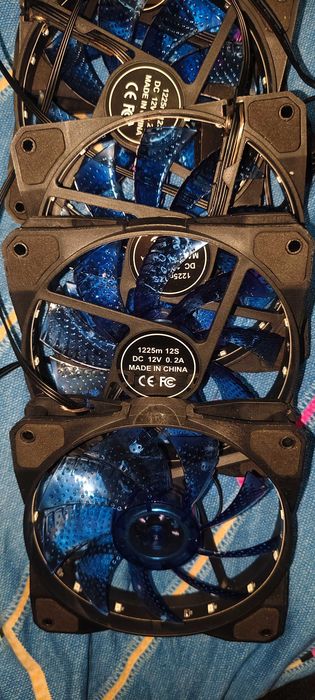 Вентиляторы для ПК 120 мм — 5 с подсветкой и 1 TEUCER
