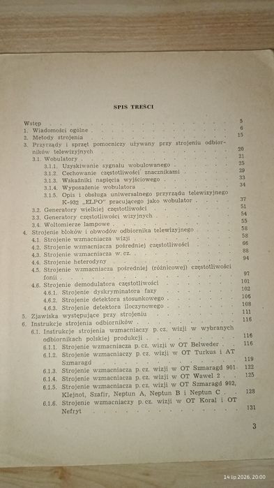 strojenie odbiorników telewizyjnych
