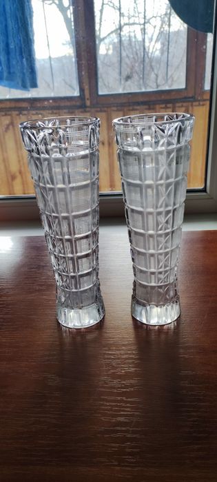 Кришталеві вази для квітів 2шт