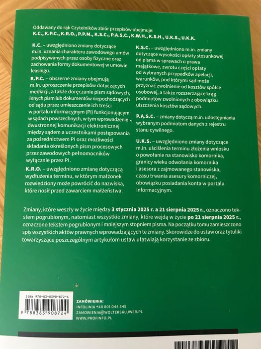 Książka Prawna ,,zbiór Cywilny”