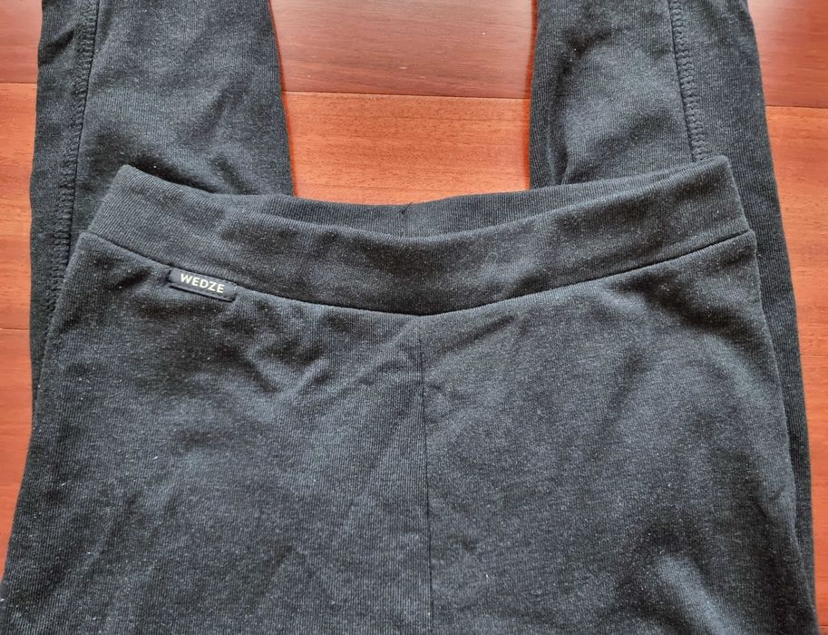 Leggings cinzentos escuros quentinhos Wedze, tamanho S