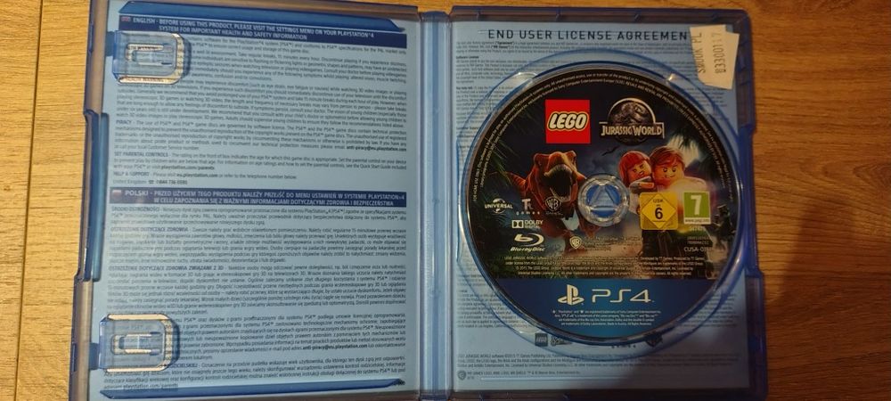 Gra LEGO Jurassic World ps 4