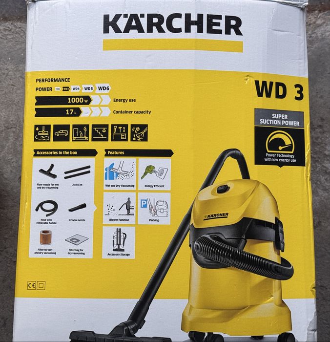 Odkurzacz Karcher WD3 na sucho i mokro