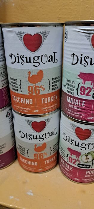 Zestaw mokrej karmy DISUGUAL mono białkowa 13x 400g