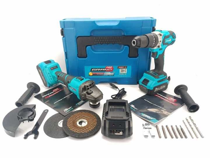 Набір акумуляторних інструментів Grand Шліфмашина + Шуруповерт