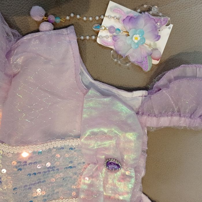 Sukienka strój przebranie karnawałowe syrenka Ariel r.122-128