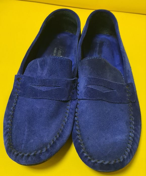 Мокасини сині 45р