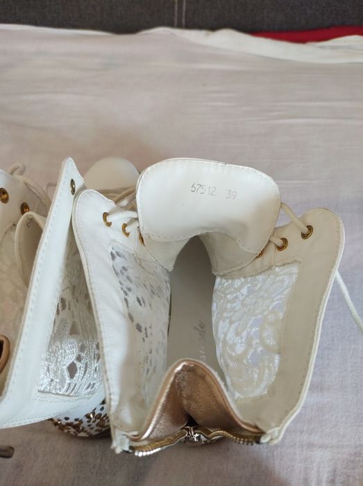 Kozaczki botki damskie siateczkowe