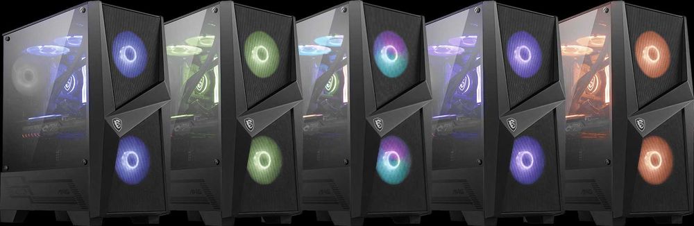 ATX корпус MSI MAG Forge 100M (3*120mm PWM. RGB хаб)