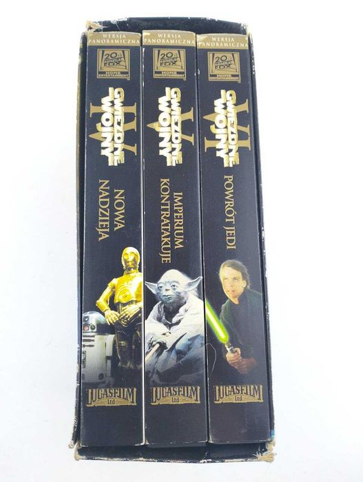 Gwiezdne wojny oryginalna trylogia (4,5,6) kasety VHS