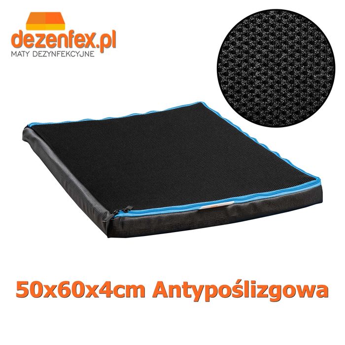 Maty;mata dezynfekcyjna; przejściowa antypoślizgowa 50x60x4cm /