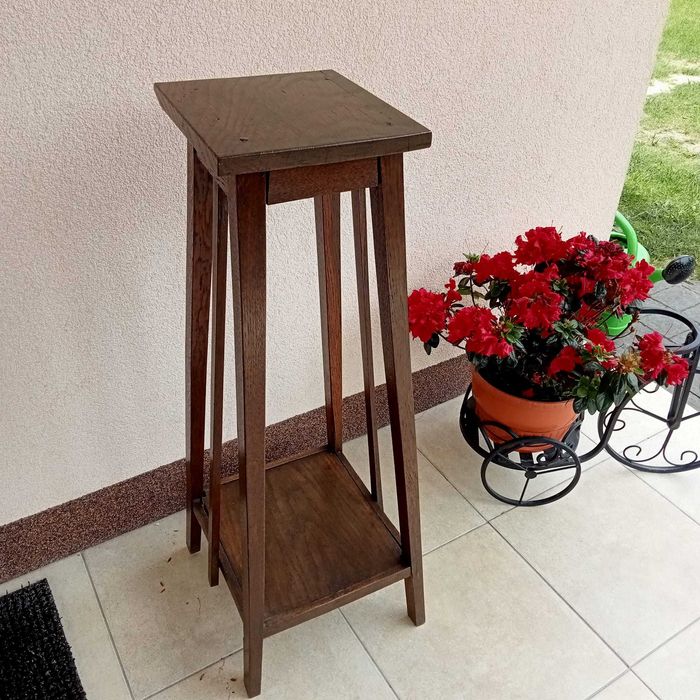 Kwietnik drewniany retro
