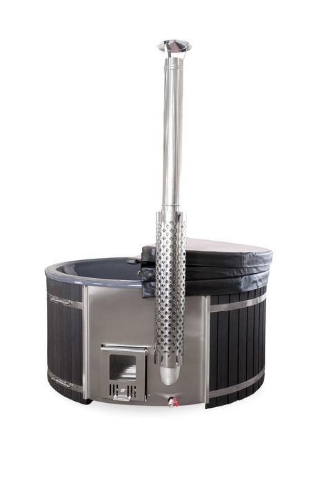 BALIA OGRODOWA z piecem 35kw, jakuzzi, ruska bania, led, hydromasaż