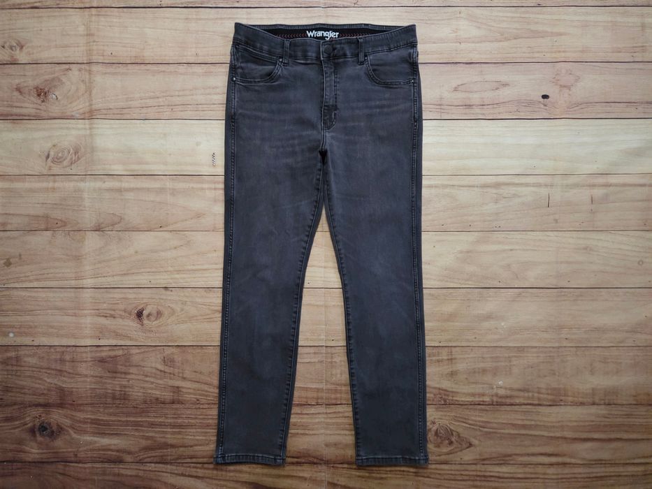 WRANGLER Larston Spodnie Jeans Szare Męskie r. 34/32