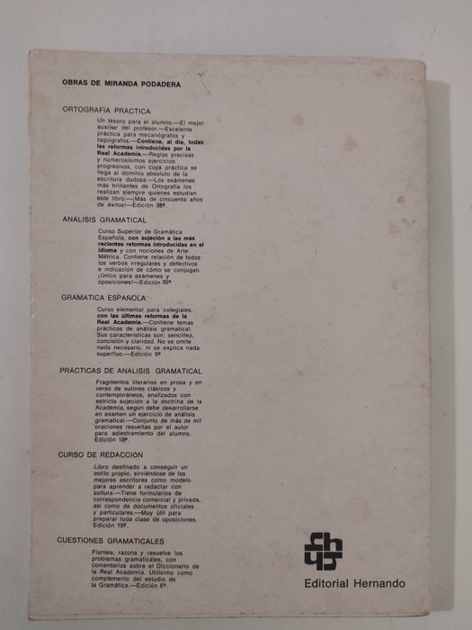 Spanish Grammar (in Spanish), by Luis Miranda Podadera64751420105858122