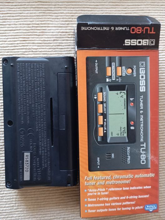 Tuner e Metronomo Boss Tu 80