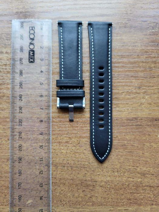 Ремінець шкіряний на годинник Samsung Watch3, 20мм, новий, оригінальний (від годинника)