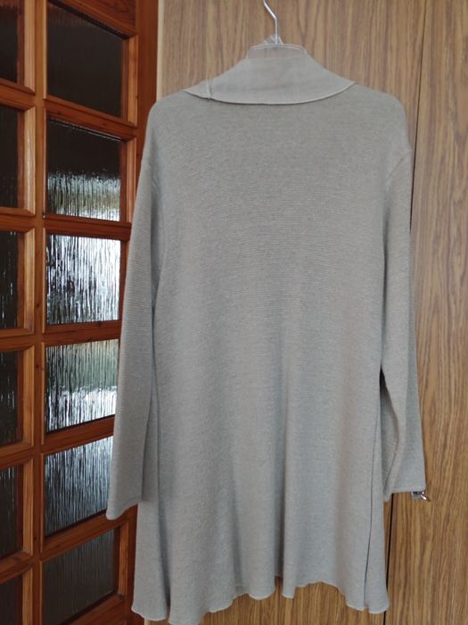Sweter kardigan len roz 48.  4 XL REZERWACJA