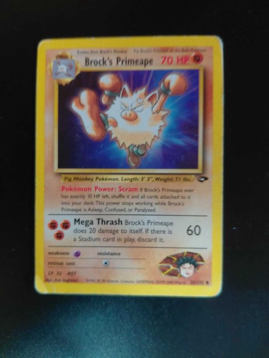 Pokemon Card - Brock's Primeape 70 HP