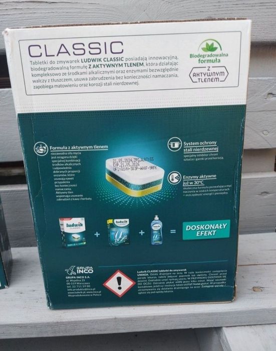Tabletki do zmywarki i sól Ludwik