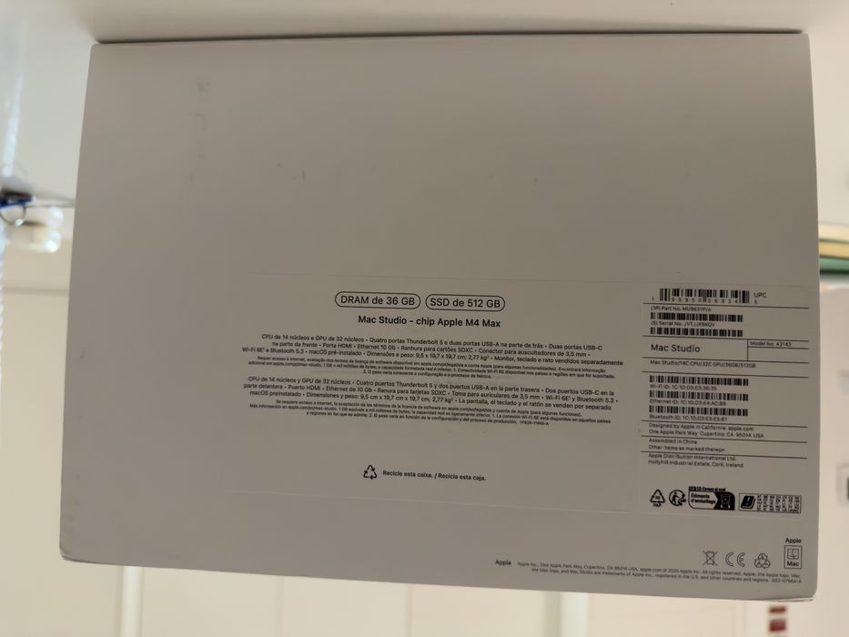 Apple Mac Studio M4 max 36gb RAM 512gb