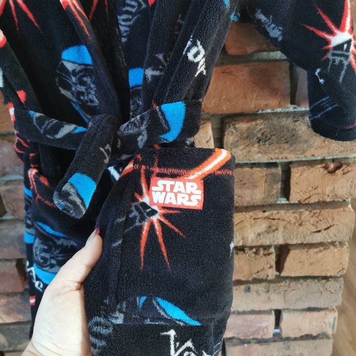 Szlafrok Star Wars 5 6 lat 116 czarny jak Nowy