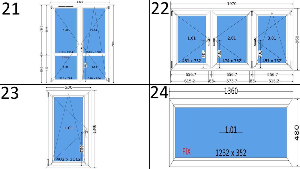 Okna PCV z magazynu za połowę ceny