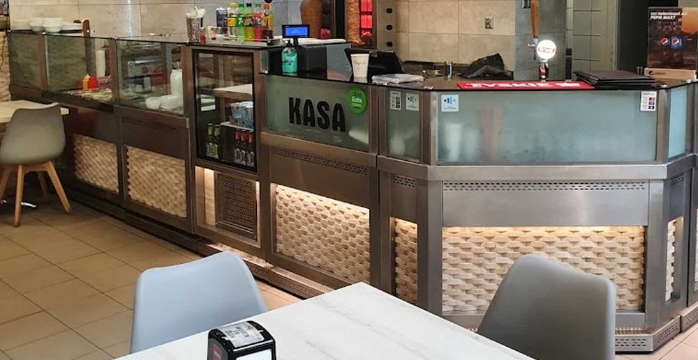 Luksusowe meble gastronomiczne KEBAB GRILL • Podświetlany kamień  (7 elementów)• Radom