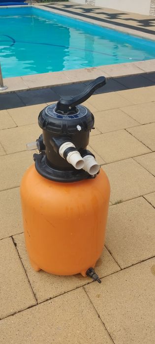 Filtr piaskowy, wydajną pompą, kulki w zestawie