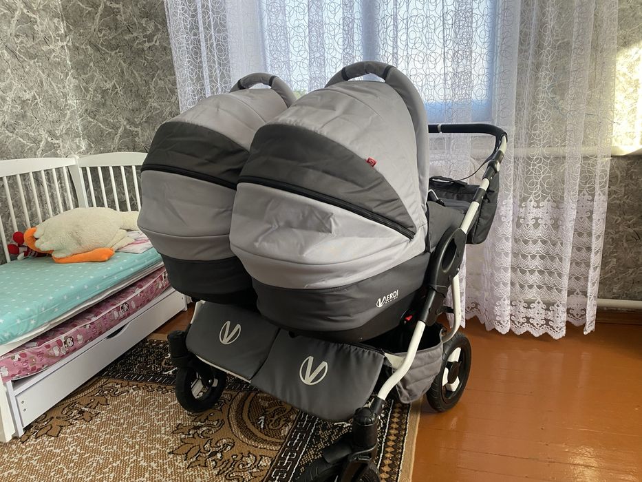 Коляска для двійні 2 в 1