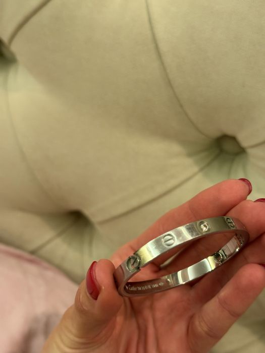 Браслет Cartier love silver