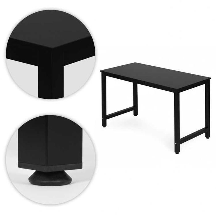 NOWE Solidne Biurko Gamingowe Metalowe LOFT Meble Komputerowe 120x60