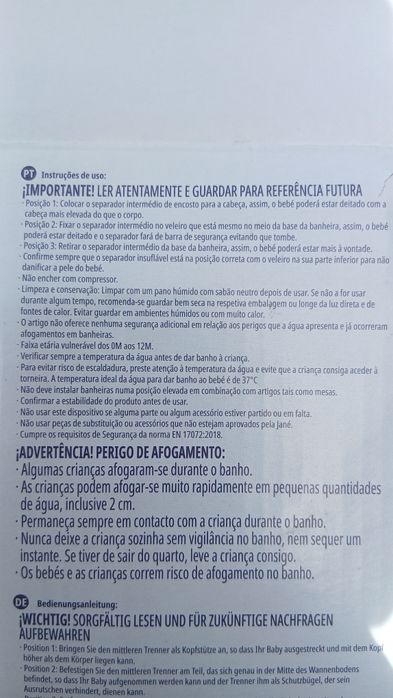 Banheira de bebé insuflável