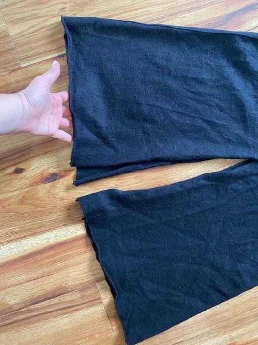 Marc cain s m 36 38 spodnica z rozcieciami midi material welna angora