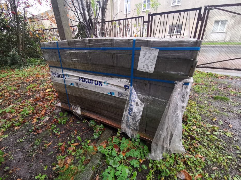 Kostka Brukowa POLBRUK 8 cm szara + grafit + obrzeża z mikrofazą