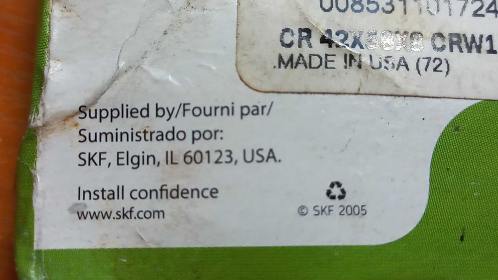 Сальник  SKF 16509,  CR  42x58x8  США, Иллинойс