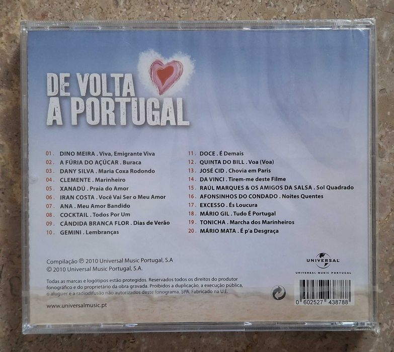 De volta a Portugal - CD - novo e selado