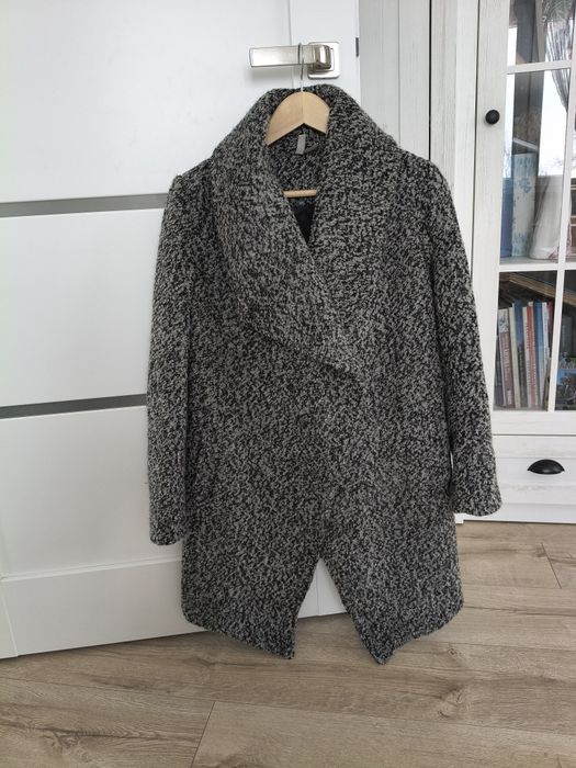 Płaszczyk przejściowy damski 50% wełna H&M 36 S
