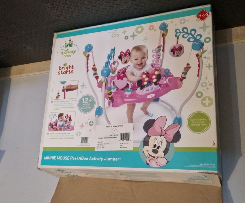 Saltador com atividades Disney Baby Minnie Mouse