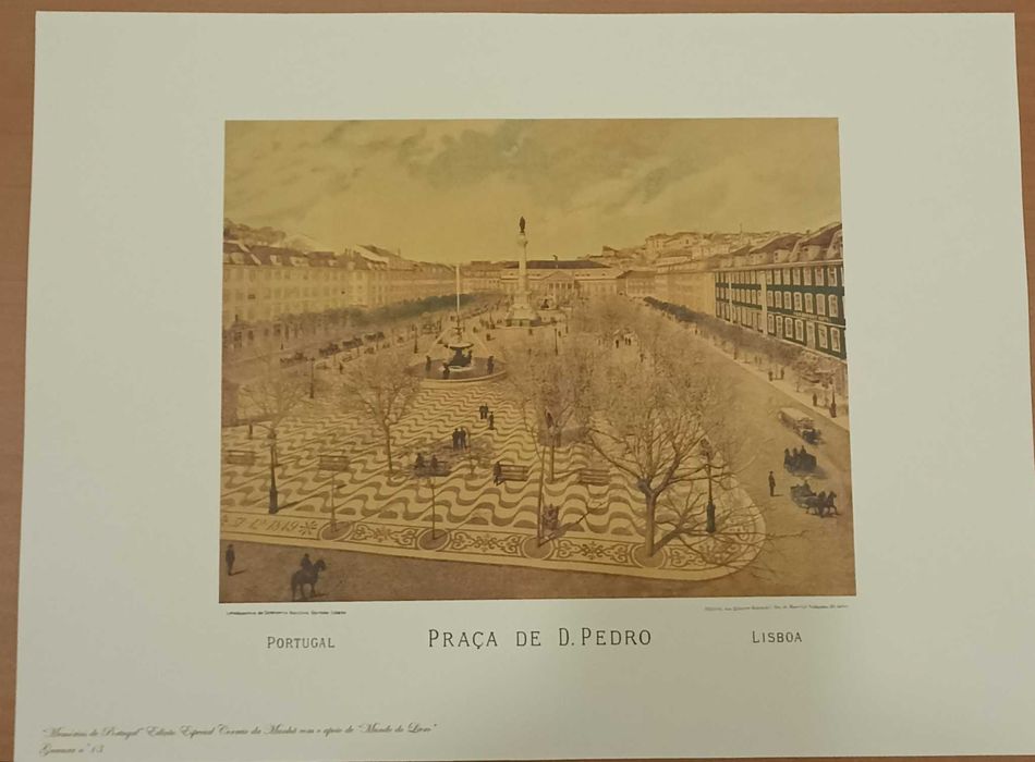 Litografias com paisagens de Portugal e mapas de Portugal inícios XIX