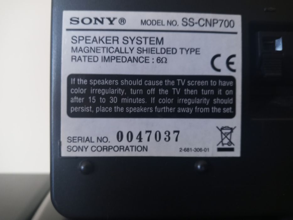 Colunas 5.1 Sony